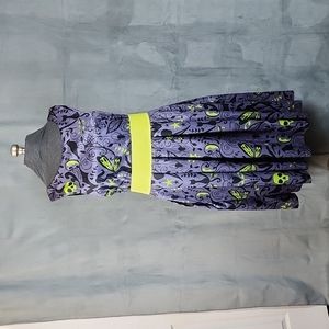 Lindy Bop Gothic Print 1950's Party Dress - Size US 18/UK 22